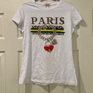 Rhinestone ‘Paris’ T Shirt